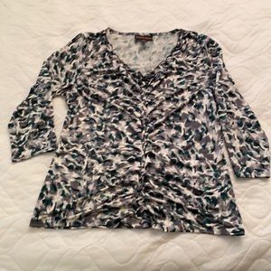 Dana Buchman 3/4 sleeve top.
